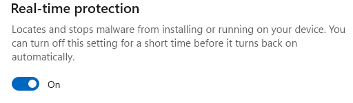 realtime protection